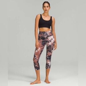 lululemon athletica Align High-Rise Crop Diamond Dye Marble Athletic Leggings